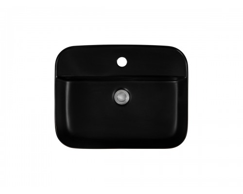 AQ5506-MB ВЕГА раковина 500395140 для установки на столешницу, матовый черный AQ5506-MB