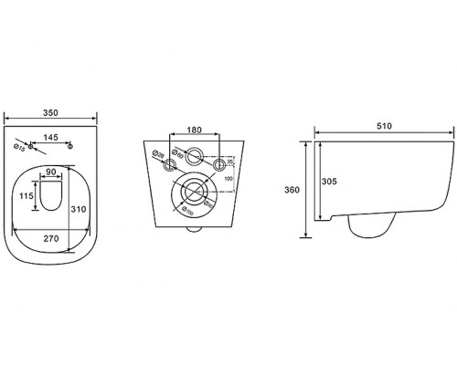 SET AQUATEK ДИВА-023 4в1 (рама AQUATEK Standard INS-0000012+ кркпеж KKI-0000002+клавиша KDI-0000023+унитаз ДИВА AQ2012-00 с тонким сиденьем soft-close SET AQUATEK ДИВА 4в1