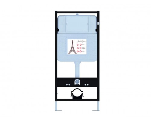 E21750RU-BL Унитаз c инсталляцией Rodin+, сиденье тонкое микролифт, панель для двойного смыва, матовый черный (E36495-NF+E36496-BL+EDY102+E23280) E21750RU-BL