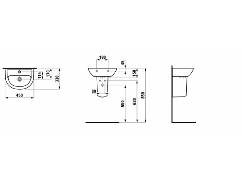 PRO A 1995.2.000.000.1 полупьедестал для 1195.1,1595.2 8.1995.2.000.000.1
