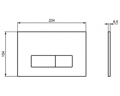 T3868V1/121AC Промо-набор 3 в 1 (Унитаз T0079V1 и сиденье T3527V1 TESI, инсталляция R020467 PROSYS, панель смыва R0121AC OLEAS) T3868V1/121AC