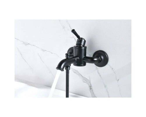 AQ1540MB КЛАССИК смеситель для ванны, матовый черный AQ1540MB