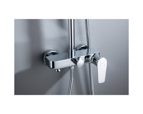 AQ2140CR БЕТТА душевая система (смеситель для ванны) 220мм AQ2140CR