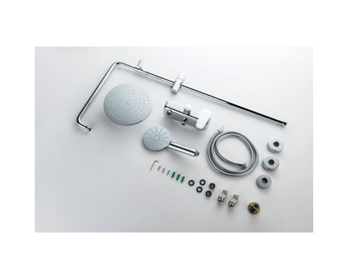 AQ2140CR БЕТТА душевая система (смеситель для ванны) 220мм AQ2140CR