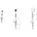 AQ2050CR гигиенический ручной душ со шлангом 125 см и держателем AQ2050CR