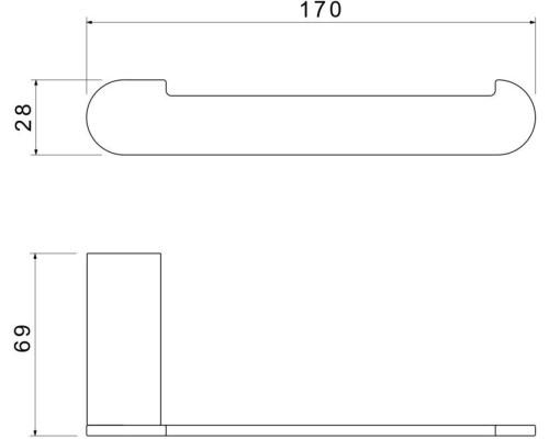 Держатель для туалетной бумаги Aquatek Лира хром AQ4408CR