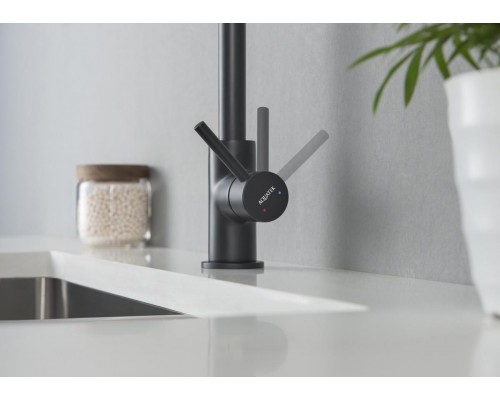 AQ1382MB ЕВРОПА смеситель для кухни, матовый черный AQ1382MB