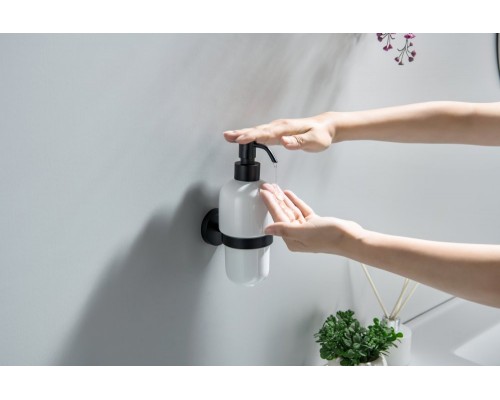 AQ4605MB БЕТТА дозатор, матовый черный AQ4605MB