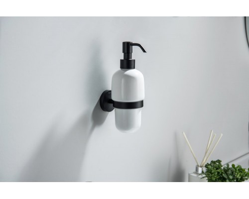 AQ4605MB БЕТТА дозатор, матовый черный AQ4605MB