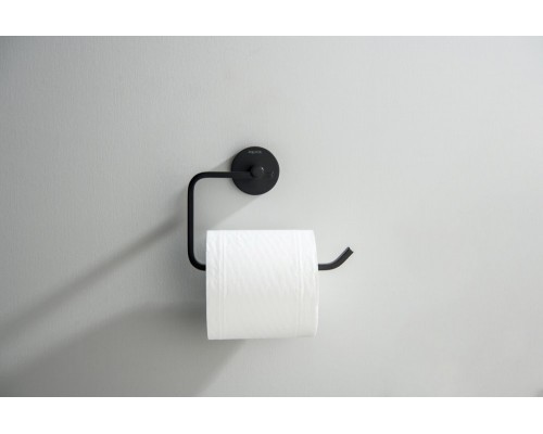 AQ4608MB БЕТТА бумагодержатель квадратный, матовый черный AQ4608MB