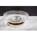 Boheme Murano Cristal Мыльница круглая настольная, цвет: золото 10205