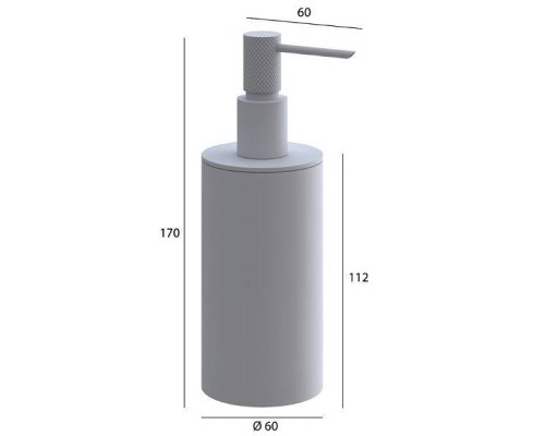 Boheme Uno Дозатор подвесной, цвет: nickel brush 10977-NB