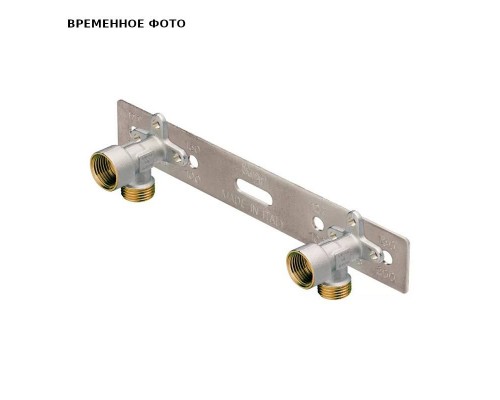 Водорозетка 3/4" ЕК двойная на планке, Multi-Fit