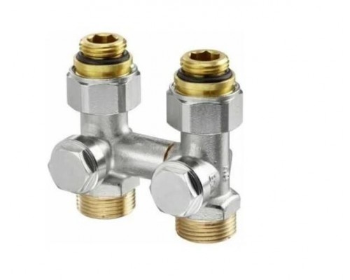Узел Multiflex V, 1/2 НР х 3/4 НР, запорно-присоединительный