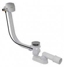 Сточный комплект с заполнением переливом хром (квадратный) 800мм X01504