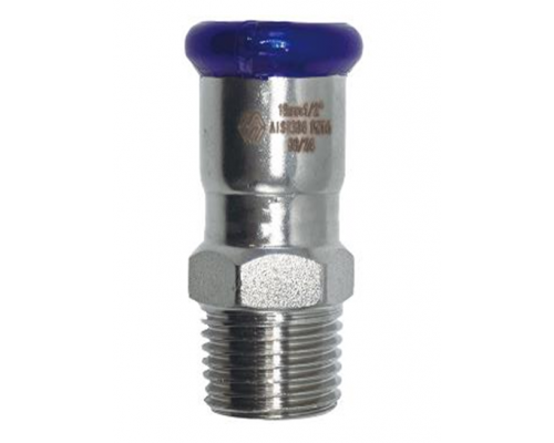 Муфта, 28x1/2, Н, нержавеющая сталь