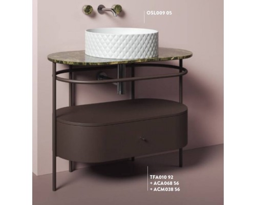 Консоль, Artceram, Flair 4.0, шгв 950-480-755, для настольных раковин, цвет-moka