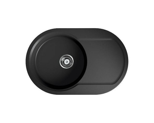 Omoikiri Manmaru 78-BL Кухонная мойка Artgranit 78x51 см, цвет: черный 4993362