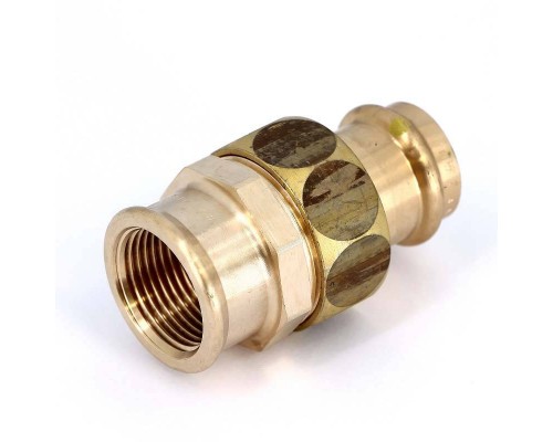 Муфта разъемная пресс-В плоская прокладка бронза Profipress G VIEGA 28x1