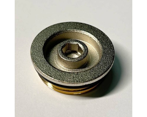 Заглушка Н 1 с прокладкой O-RING, никелированная