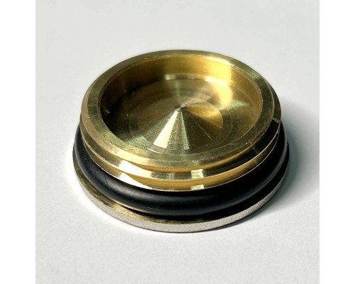 Заглушка Н 1 с прокладкой O-RING, никелированная