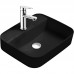 AQ5506-MB ВЕГА раковина 500395140 для установки на столешницу, матовый черный AQ5506-MB