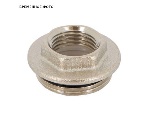 Переходник НВ 3/4 х 1/2 с прокладкой O-RING, никелированный
