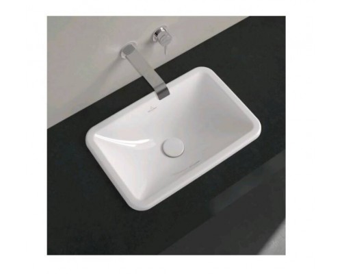 Раковина, Villeroy Boch, Loop Friends, шгв 600-405-185, отверстия для смесителя-отсутствуют, цвет-альпийский белый (белый Alpin)