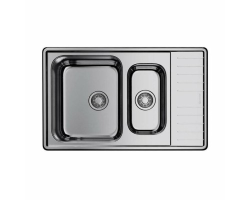 Мойка, OMOIKIRI, Sagami, шгв 790-500-180, отверстия для смесителя-отсутствуют, чаши-2, цвет-нержавеющая сталь