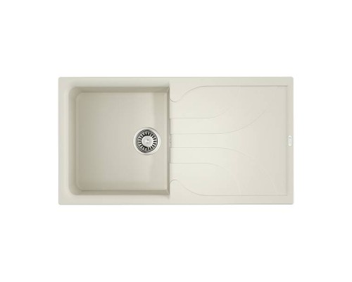 Omoikiri Yasugata 100-WH Кухонная мойка Tetogranit 100x50 см, цвет: белый 4993847