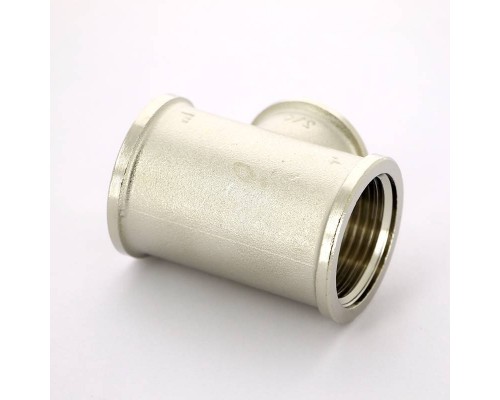 Тройник В никелированный TIEMME 1"x3/4"x1"
