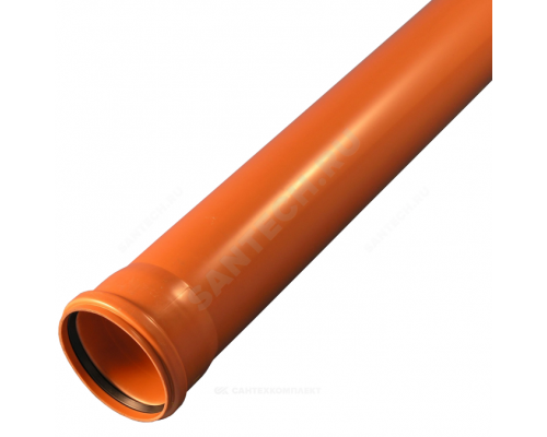 Труба НПВХ кор б/н Дн110х3,2 L=1,5м в/к SN4 Хемкор 1491057