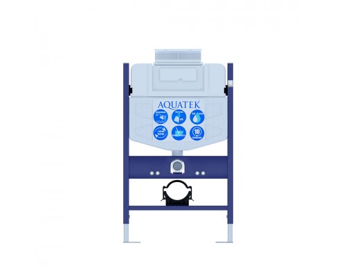 INS-0000018 Aquatek Монтажная рама для подв унитаза 800500150 с верхней кнопкой смыва (совместима только с панелями TDI) INS-0000018