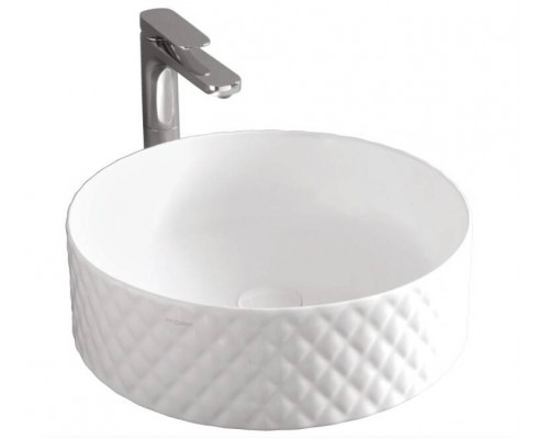 Раковина, Artceram, Rombo, шгв 440-440-145, отверстия для смесителя-отсутствуют, цвет-Glossy White
