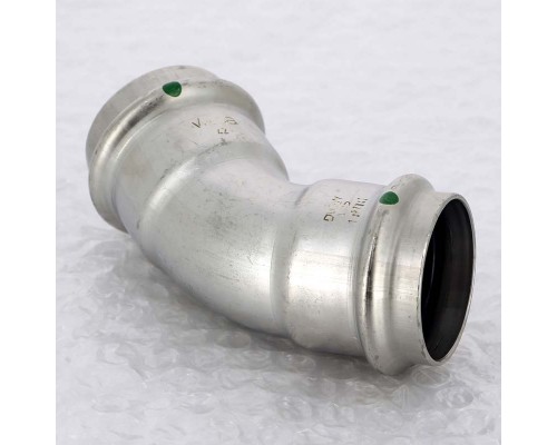 Угол пресс 45 град. нержавеющая сталь Sanpress Inox VIEGA 42 Угол пресс 45 град. нержавеющая сталь Sanpress Inox VIEGA 42