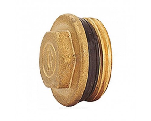 Пробка лат 1 1/4" н/р д/коллект с прокл Giacomini R592DY006