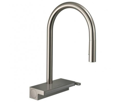 Смеситель для кухни, Hansgrohe, Aquno Select M81, цвет-под сталь