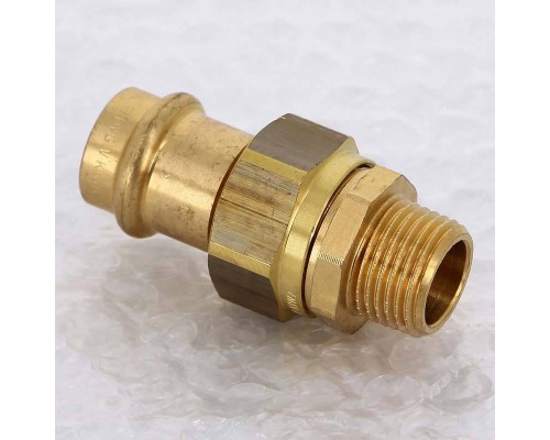 Муфта разъёмная пресс-Н бронза Sanpress VIEGA 18x1/2" Муфта разъёмная пресс-Н бронза Sanpress VIEGA 18x1/2"