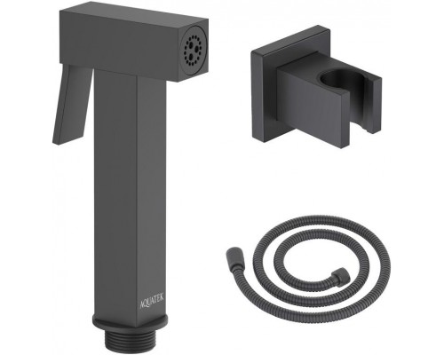 AQ2053MB гигиенический ручной душ со шлангом 120 см и держателем, матовый черный AQ2053MB