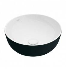 Раковина, Villeroy&Boch, Artis, шгв 430-430-125, отверстия для смесителя-отсутствуют, цвет-Coal Black