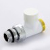 Вентиль обратный Carlo Poletti Compact НН 1/2" х М24 х 19 цвет белый
