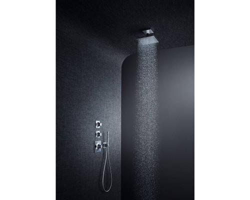 Шланговое подсоединение HansGrohe HG FixFit Square с держателем хром