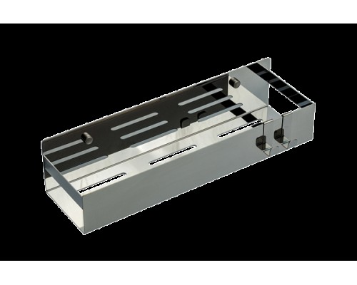 Boheme Q Полочка корзинка прямоугольная, подвесная, 2 крючка, цвет: shine gun metal 10965-SGM