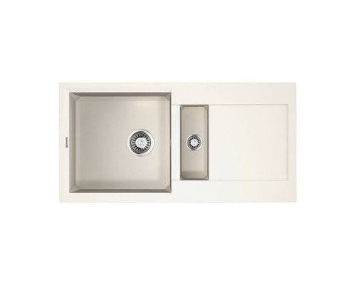 Omoikiri Sakaime 86-2-WH Кухонная мойка Tetogranit 86x46,5 см, цвет: белый 4993129