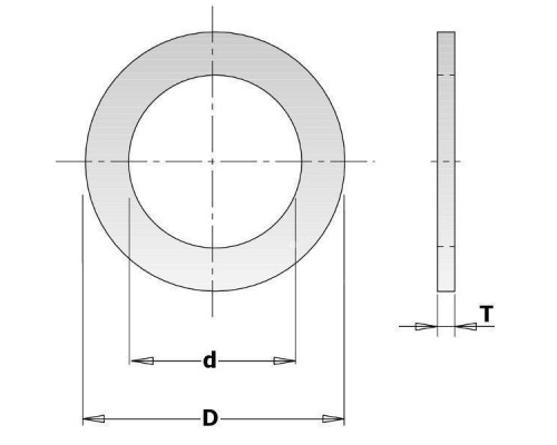 Кольцо переходное 30-25,4x2мм для пилы (299.212.00)
