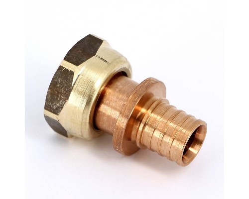 Муфта надвижная Rehau В 16х1/2" RX+ бронза с накидной гайкой Муфта надвижная Rehau В 16х1/2" RX+ бронза с накидной гайкой