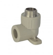 Угольник PP-R сер комб Дн25х3/4" НР с креплением VALFEX 10121125Г