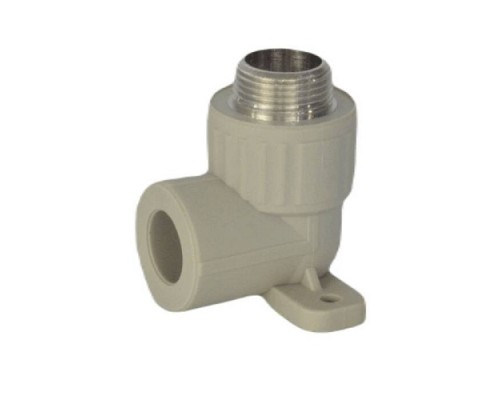 Угольник PP-R сер комб Дн25х3/4" НР с креплением VALFEX 10121125Г