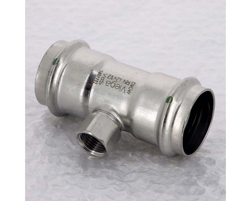 Тройник пресс-В нержавеющая сталь Sanpress Inox VIEGA 42x1/2BPx42