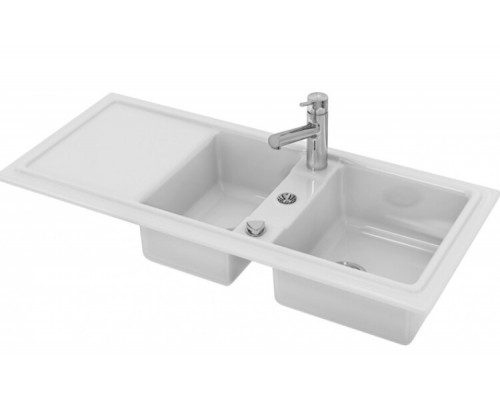 Раковина, Duravit, Cassia, двойная , шгв 1160-510-225, отверстия для смесителя-1, цвет-белый